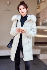 高级羽绒棉服女冬季2022年新款ins韩系棉衣中长款棉袄加厚外套潮，女装棉衣/棉服，雅佳俏