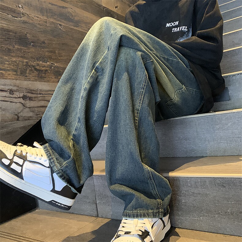 主推差价大现货复古蓝松紧腰牛仔裤-310A-1-GK03-P55限价68,男装牛仔裤,星座310A-1