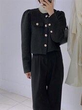 羊毛小香外套，其它，驿谷