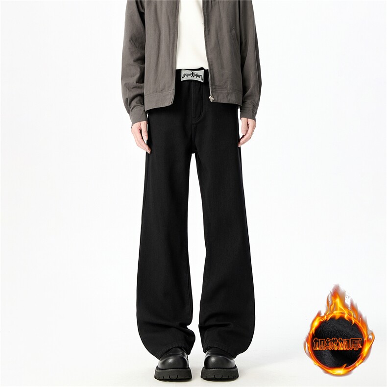 W501现货秋冬加绒微喇半松紧牛仔(特P38加绒48限69加绒79)10图片
