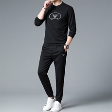 HPN-TZ1103男士2023年春季新款长袖两件套青年休闲套装，男装休闲套装，电商B360
