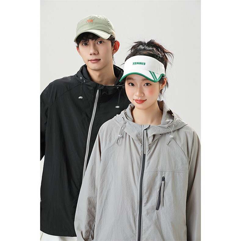 夏季中性风高品质50D尼龙皱时尚纯色防晒衣DSA157B-F7730-P55，男装防晒衣，电商A157B