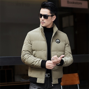 ZMS-M8837新款冬季男士鸭绒羽绒服立领保暖外套修身大衣图片