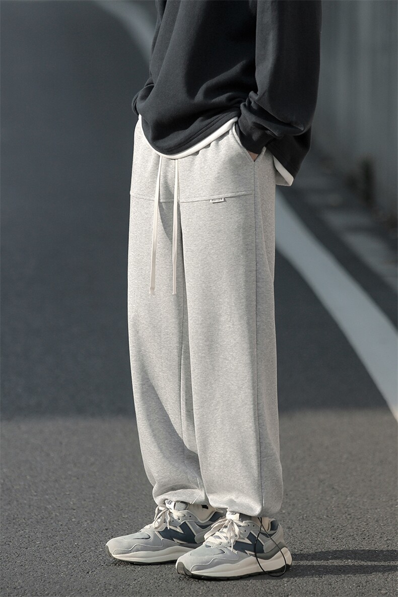 抖音直播得物2025秋冬Cityboy新品纯色运动裤卫裤K007P45加绒P55,男装休闲裤,电商042