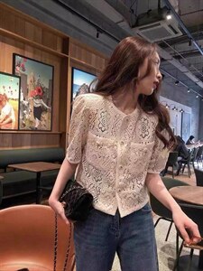 蕾丝花边森系上衣,其它,炫女孩