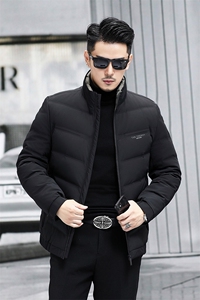M6801-11钱塘2020-3时尚休闲简约冬季厚款中年男士羽绒服P183图片
