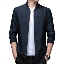 秋季男外套新款潮流休闲夹克男秋装爸爸装中年外套BJY08171-P85图片