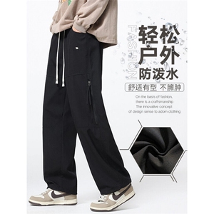 新款美式高街工装裤男款春季户外宽松抽绳阔腿休闲 A436-2557-P55图片