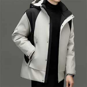 男装羽绒服YR5018新品主推新标95绒活帽三防面高标绒大厂高品质图片