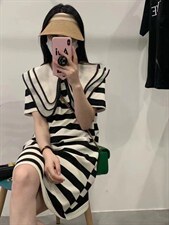 三层领连衣裙，女装连衣裙，nice 奈思