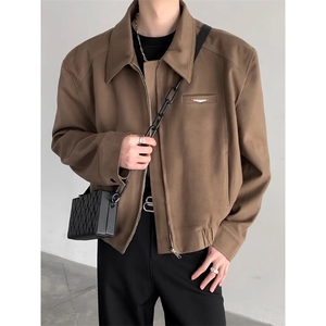 网图有货 cleanfit垫肩哈灵顿短款飞行夹克男翻领棒球服 A902-P62图片