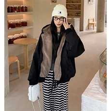 两面穿现货重磅短款座山雕棉衣男女双面穿毛毛绒棉服加厚外套，男装棉衣，电商A486-1