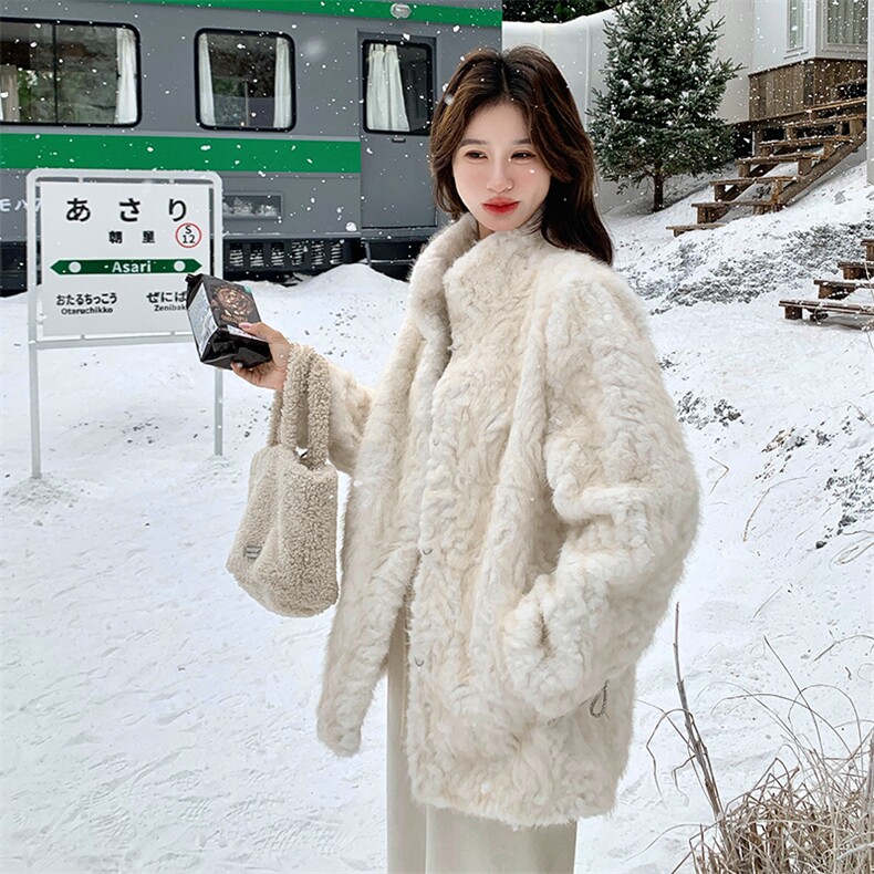 2025冬季新款皮毛一体环保皮草7320-P195-K298,女装皮草,2C109