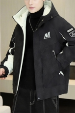 加绒加厚连帽夹克男秋冬时尚潮流加厚棉衣男外套MY651-P88，男装夹克，星座310B-3