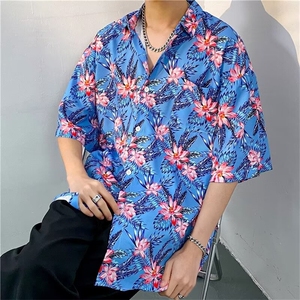 夏威夷风短袖花衬衫男海南岛休闲沙滩服T5103-P26图片