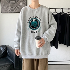 Y2478P38秋卫衣2023春季男圆领韩版嘻哈运动外套ins港风休闲上衣，男装卫衣，星座510A-1