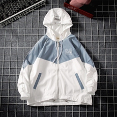 1冲锋衣男休闲情侣大码中性日系外套宽松工装夹克网格7108P50控68，男装夹克，星座226-2