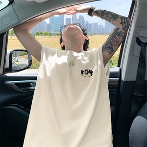 可48小时发货支持抖音得物来样二开240克重磅美式纯棉背心无袖t恤图片