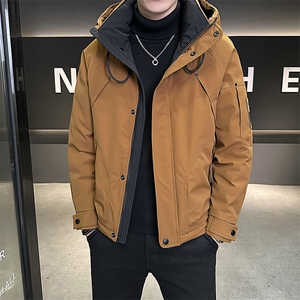 原版高品质有【新标】男羽绒服冬季工装白鸭绒冲锋衣外套男图片
