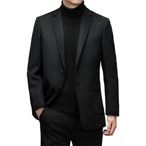 DJ8280钱塘2020-3冬季厚款商务休闲中年男士毛呢西服货稳P358图片