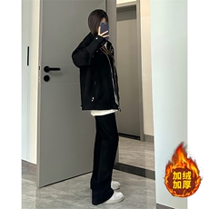 B221美式ins高街加绒加厚牛仔裤LK23010-P60控78加绒P70控98，男装牛仔裤，电商B221