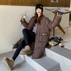 2楼002-2699-P260K358档口主推休闲气质百搭白鸭绒羽绒服加厚外套，女装羽绒服，千寻