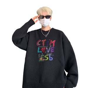 高质量！秋冬季半高领毛衣男加绒加厚线衣男针织衫男MY249-特p38图片