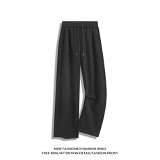 抖音品质美式罗纹拼接设计感休闲百搭卫裤B315-K25486-特p40控78，男装休闲裤，电商B315