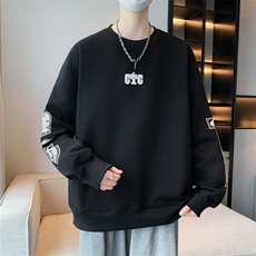 卫衣春季新款印花青少年套头男潮流学生休闲宽松WY822-P53，男装卫衣，星座1105-3