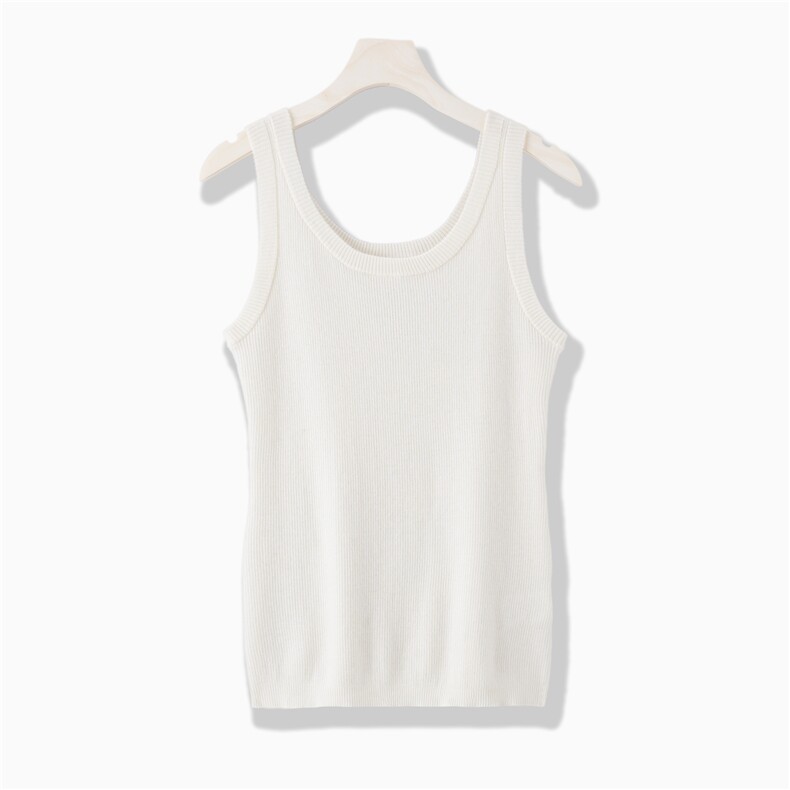 2025年夏季单件套头修身型时尚百搭纯色背心简约大方，女装背心吊带，绒崒