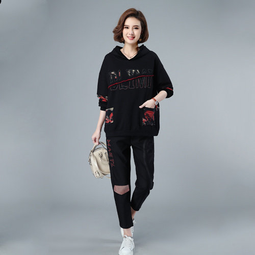 2021秋季时尚简约大方气质优雅收腰显瘦休闲修身潮流百搭两件套，女装套装/套裙，叶笙衣