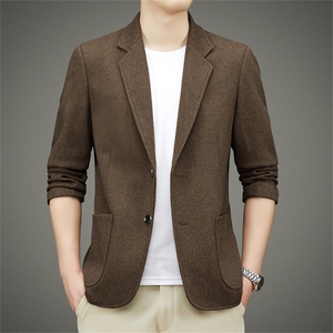 BAMJ-2801钱塘2020-2中青年男士合身纯色休闲简约西服外套P82图片