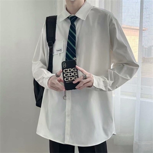 【现货】DH20-P35送领带长袖白衬衫学院风潮衬衣抖音得物现货