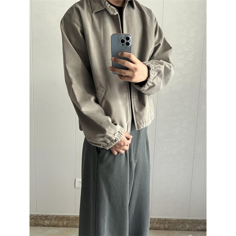 【有货】哈林顿外套男高级感痞帅美拉德翻领夹克XZ256CC-特P68图片