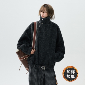 现货大翻领CIEAN FIT韩系加厚棉衣痞帅港风外套N61-P135控178图片