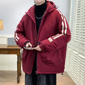 冬上新加棉加厚潮牌棉服港风连帽棉衣外套男女 8321-P110控价158图片