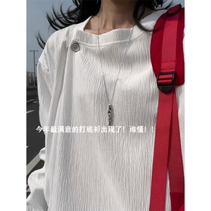 XZ809A/SYR53/特P24/控48   设计感领口长袖T恤卫衣图片