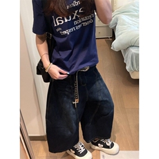 新款！cleanfit简约百搭复古宽松七分阔腿版型牛仔裤ND3402，男装牛仔裤，星座1116A（原606A-3）