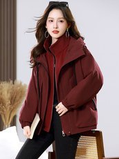 2025年冬季新款冲锋衣外套，女装棉衣/棉服，婷轩阁