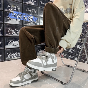 2025冬季新款欧棉绒加绒加厚保暖束脚棉裤A316-1-K1205P68控85图片