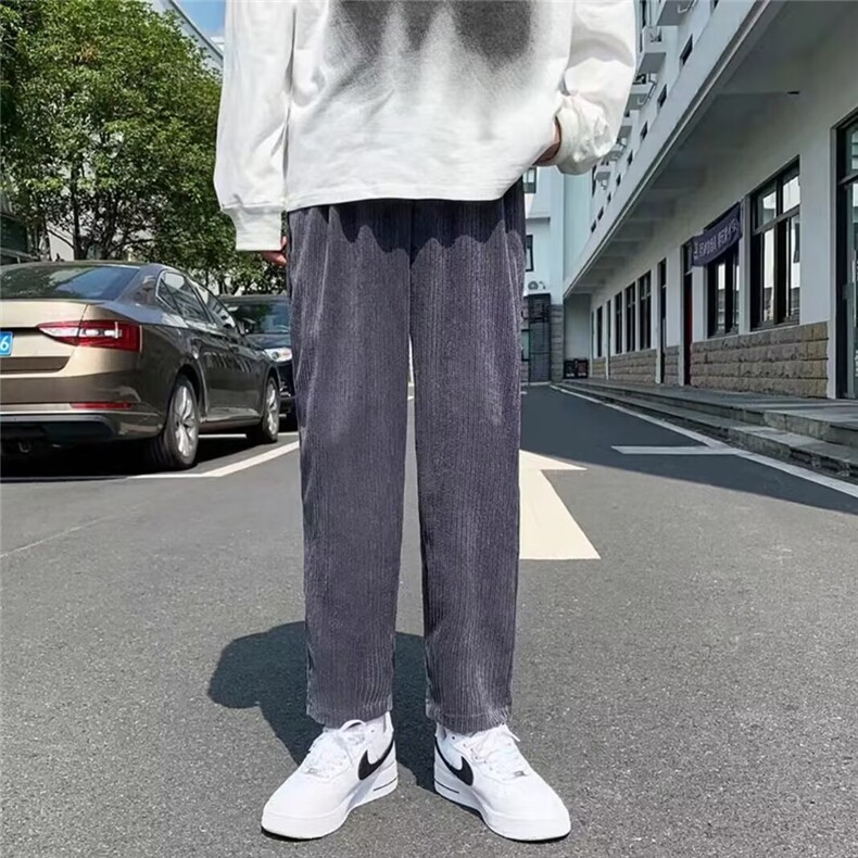 文艺慵懒ins流行气质休闲长裤日系百搭新款原宿潮流简约时尚，女装休闲裤，星座1210-1