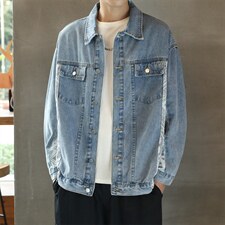 2022春季男士大码牛仔夹克宽松百搭牛仔外套牛仔衣JK814-P68，男装工装外套，星座1103-1