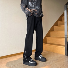 美式高街个性牛仔裤男女vibe直筒休闲裤NK122-P4868，男装休闲裤，电商D202-1