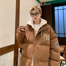 冬季宽松/假两件休闲外套潮加厚棉衣XZ102B-1M2681-P125，男装棉衣，星座102B-1