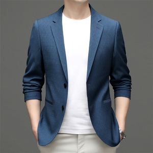 M5552-1钱塘2020-3春夏新款男士商务休闲西服简约薄款外套P135图片
