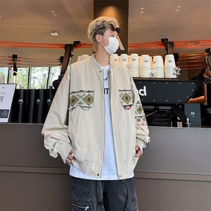 冬季外套2024新款宽松百搭刺绣棒球服夹克小个子上衣W6200-P59图片