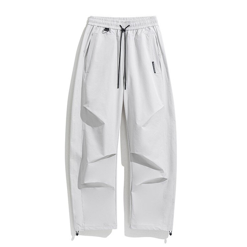 PaulFrank/大嘴猴美式伞兵工装裤男夏季薄冰丝直筒宽松阔腿休闲裤，女装休闲裤，星座1206（原A206）