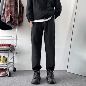 高品质春秋款男女休闲裤工装拉链魔术贴冲锋裤束脚长裤Q3075-p40图片