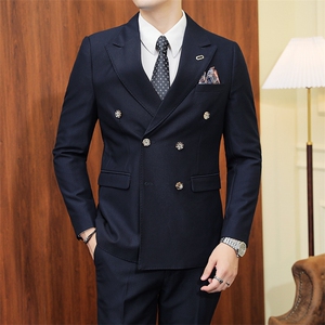 品质西服套装男两件套韩版修身商务休闲西装婚礼西装KTZ1832-P280图片