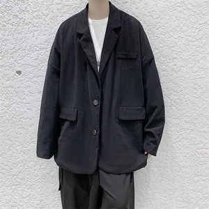 现货纯色小西装港风宽松男生西服KD401-P55图片